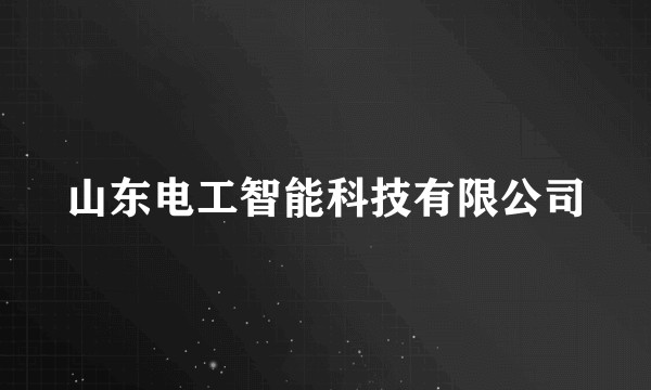 山东电工智能科技有限公司