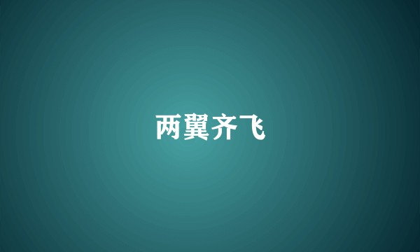 两翼齐飞