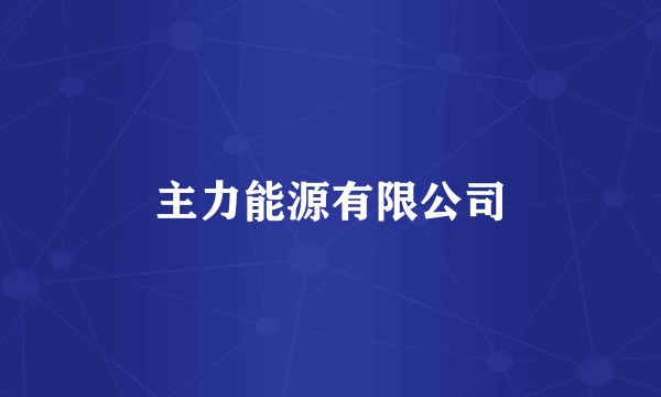 主力能源有限公司
