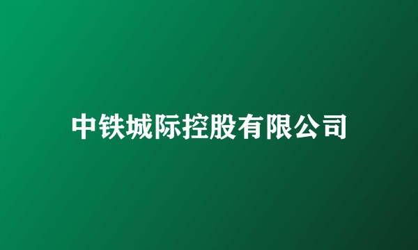 中铁城际控股有限公司