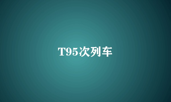 T95次列车