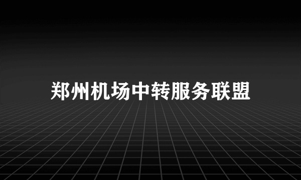 郑州机场中转服务联盟