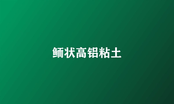 鲕状高铝粘土