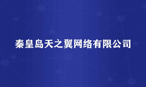 秦皇岛天之翼网络有限公司