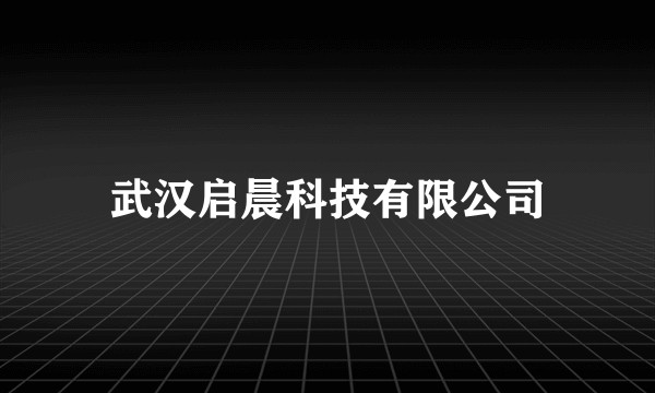 武汉启晨科技有限公司