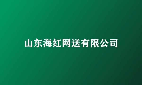 山东海红网送有限公司