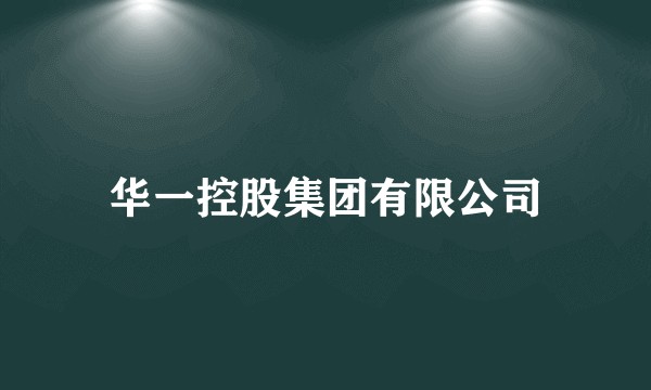 华一控股集团有限公司