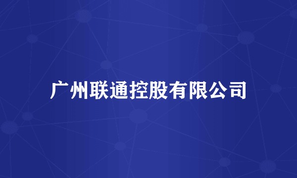 广州联通控股有限公司