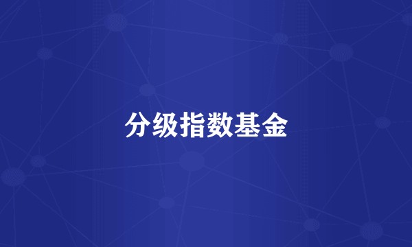 分级指数基金