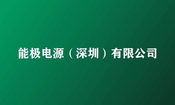 能极电源（深圳）有限公司