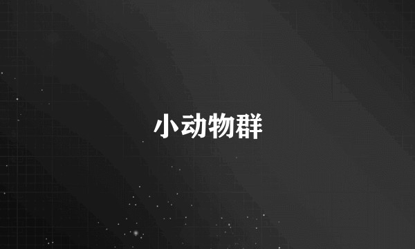 小动物群