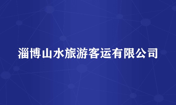 淄博山水旅游客运有限公司