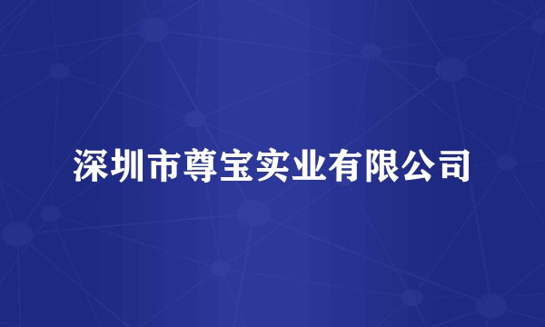 深圳市尊宝实业有限公司