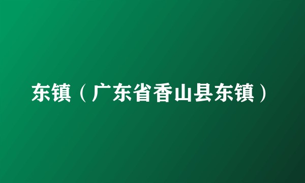东镇（广东省香山县东镇）