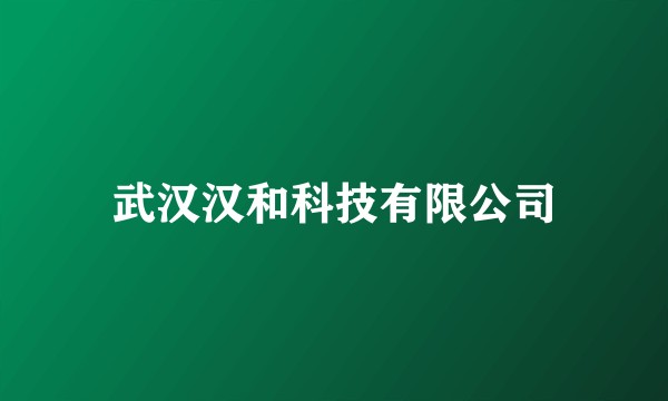 武汉汉和科技有限公司