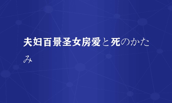 夫妇百景圣女房爱と死のかたみ