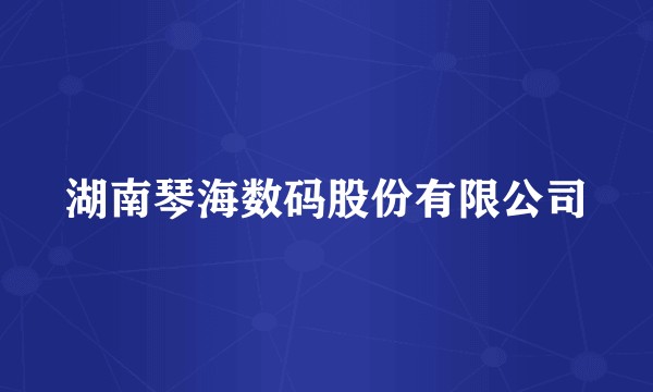 湖南琴海数码股份有限公司