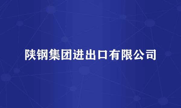 陕钢集团进出口有限公司