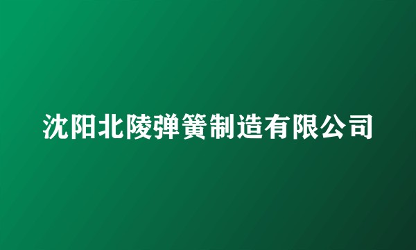 沈阳北陵弹簧制造有限公司