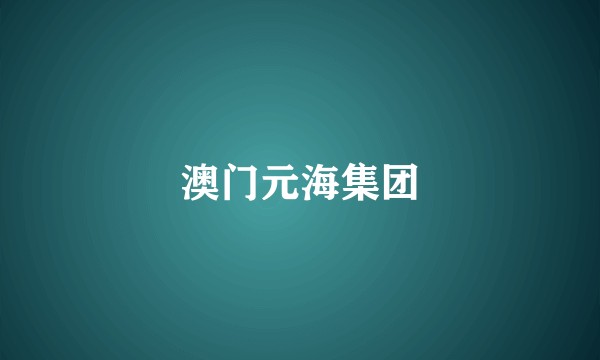 澳门元海集团
