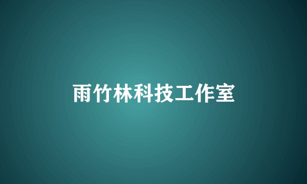 雨竹林科技工作室