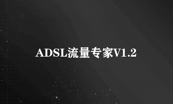 ADSL流量专家V1.2