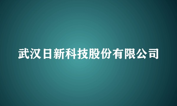 武汉日新科技股份有限公司