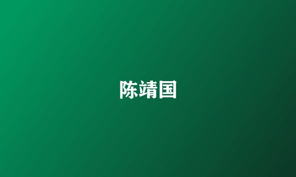 陈靖国