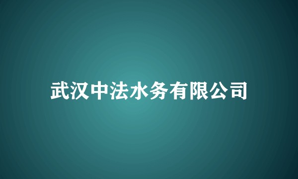 武汉中法水务有限公司