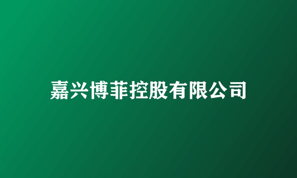 嘉兴博菲控股有限公司