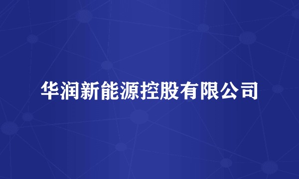 华润新能源控股有限公司