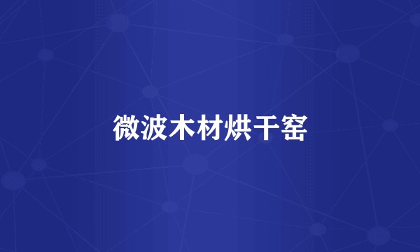 微波木材烘干窑