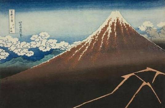山下白雨(日本葛饰北斋的画作)