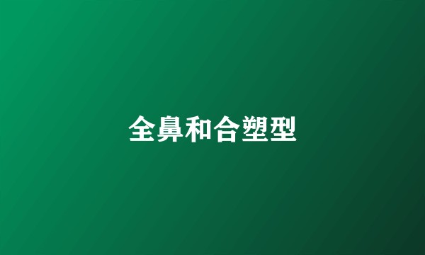 全鼻和合塑型