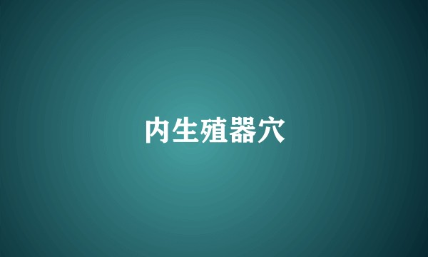 内生殖器穴