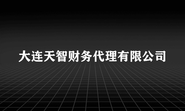 大连天智财务代理有限公司