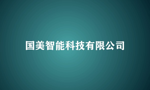 国美智能科技有限公司