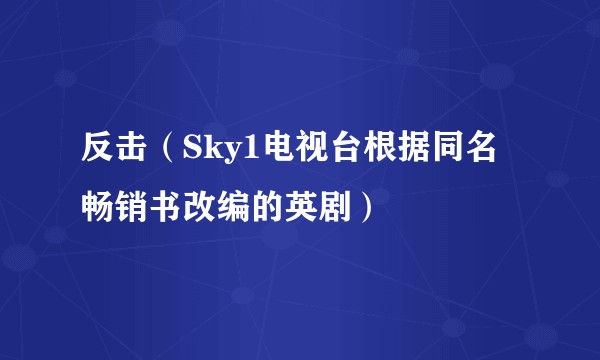 反击（Sky1电视台根据同名畅销书改编的英剧）