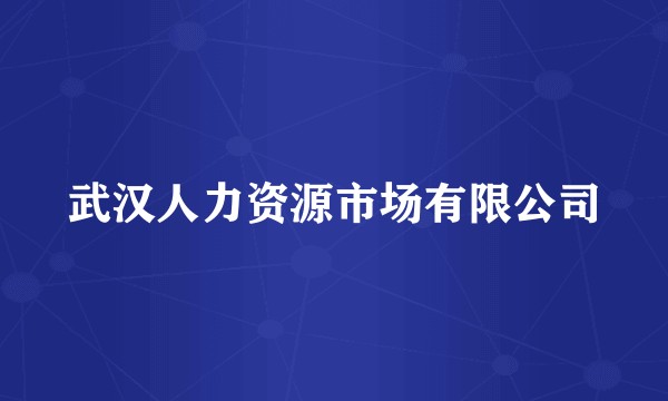 武汉人力资源市场有限公司
