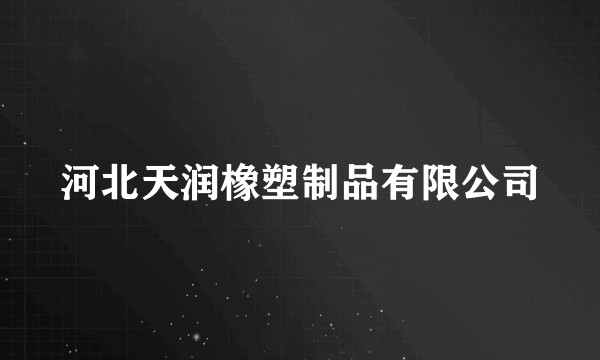 河北天润橡塑制品有限公司