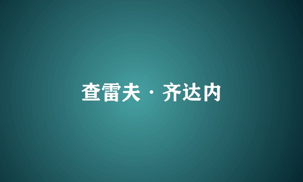 查雷夫·齐达内