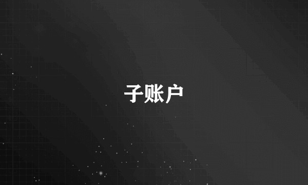 子账户
