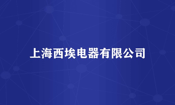 上海西埃电器有限公司