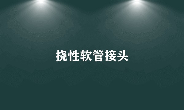 挠性软管接头