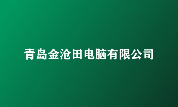 青岛金沧田电脑有限公司