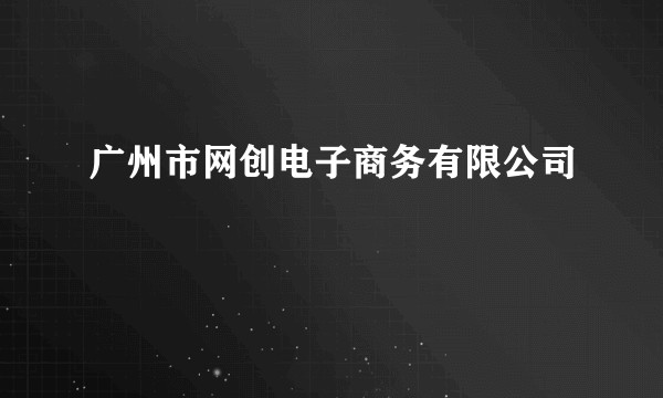 广州市网创电子商务有限公司