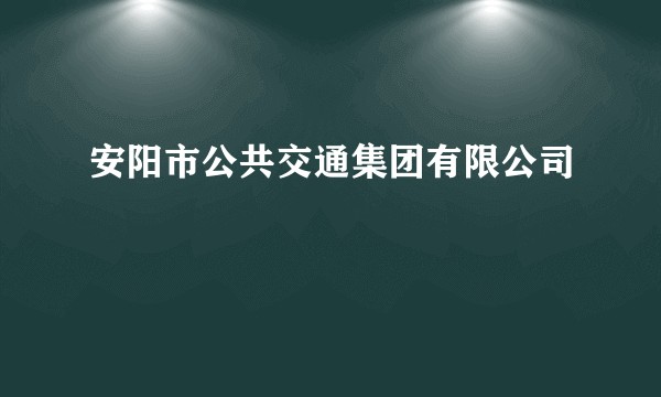 安阳市公共交通集团有限公司