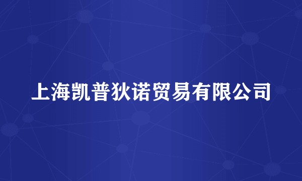 上海凯普狄诺贸易有限公司
