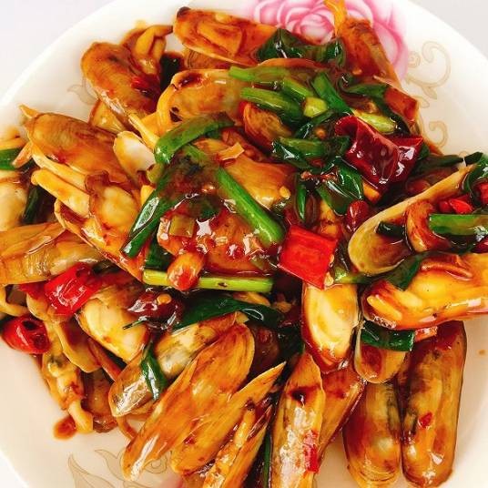 辣椒炒蛏子