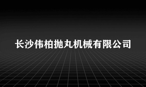 长沙伟柏抛丸机械有限公司
